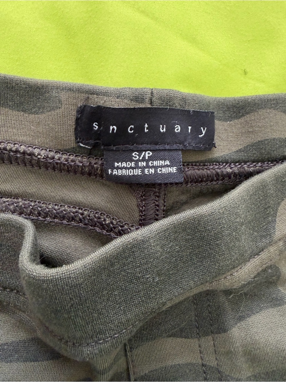 Sanctuary Women's Straight Camo Pants - Black & Gray - Picture 3 of 3